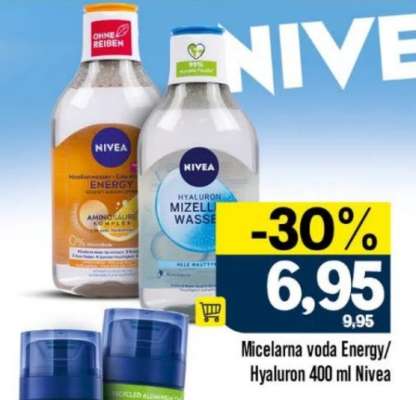 Micelarna voda Energy/Hyaluron 400 ml Nivea