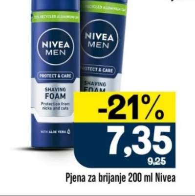 Pjena za brijanje 200 ml Nivea