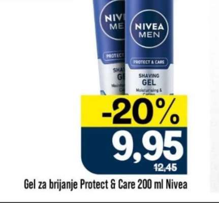 Gel za brijanje Protect & Care 200 ml Nivea