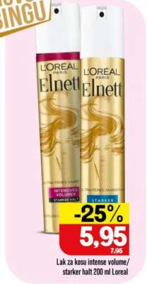 Lak za kosu intense volume/starker halt 200 ml Loreal