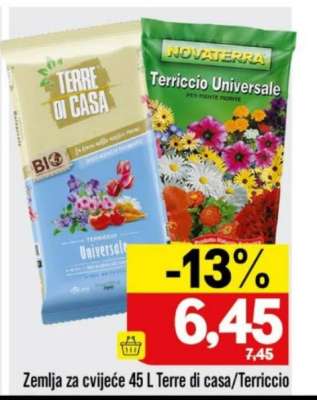 Zemlja za cvijeće 45 L Terre di casa/Terriccio