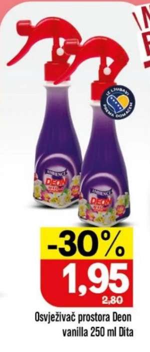 Osvježivač prostora Deon vanilla 250 ml Dita
