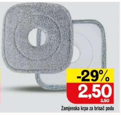 Zamjenska krpa za brisač poda