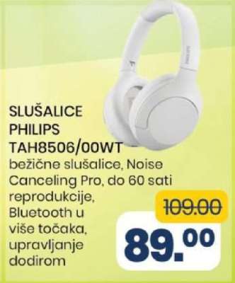 SLUŠALICE PHILIPS TAH8506/00WT