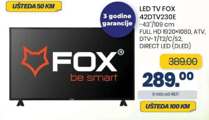 LED TV FOX 42DTV230E