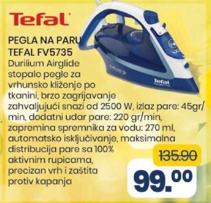 PEGLA NA PARU TEFAL FV5735