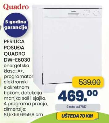PERILICA POSUĐA QUADRO DW-E6030