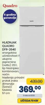 HLADNJAK QUADRO DFR-2640