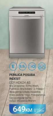 PERILICA POSUĐA INDESIT D2F HD624 AS