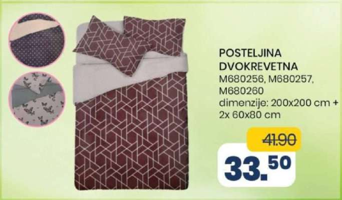 POSTELJINA DVOKREVETNA