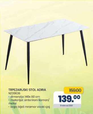 TRPEZARIJSKI STOL ADRIA