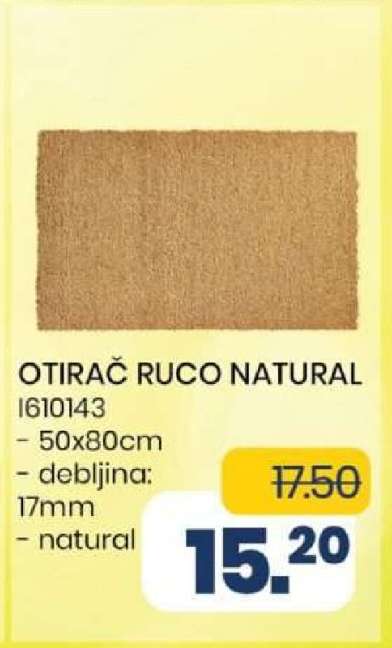 OTIRAČ RUCO NATURAL