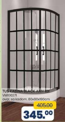 TUŠ KABINA BLACK AMY 101