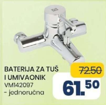 BATERIJA ZA TUŠ I UMIVAONIK