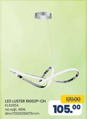 LED LUSTER 19602P-CH