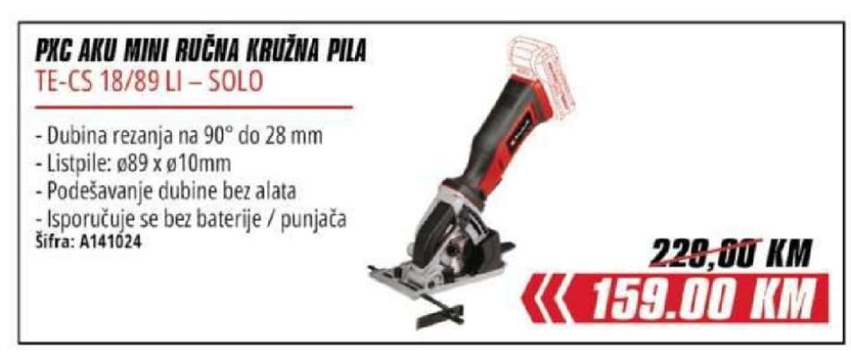 PXC AKU MINI RUČNA KRUŽNA PILA