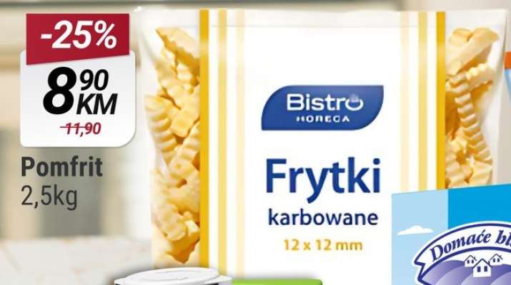 Frytki karbowane