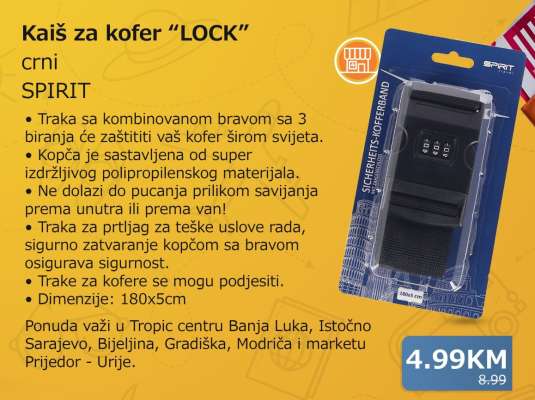 Kaiš za kofer “LOCK”