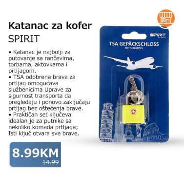 Katanac za kofer SPIRIT