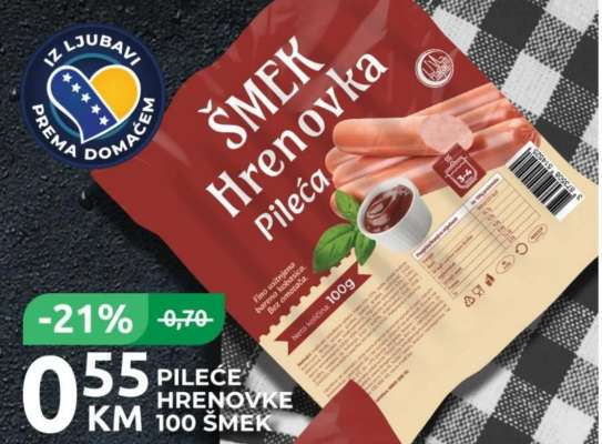 PILEĆE HRENOVKE 100 ŠMEK