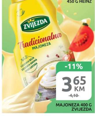 MAJONEZA 400 G ZVIJEZDA