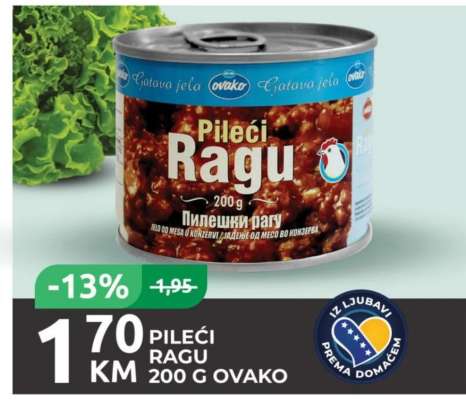 Pileći ragu 200 g, Ovako