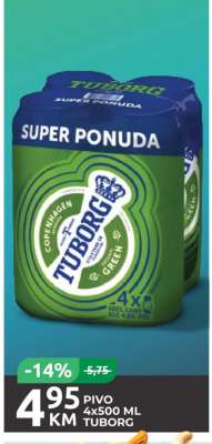 PIVO 4x500 ML TUBORG