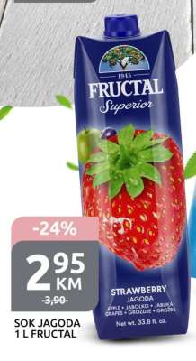 Sok jagoda 1 L Fructal