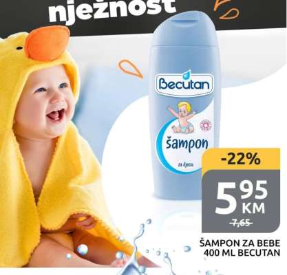 ŠAMPON ZA BEBE 400 ML BECUTAN