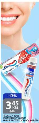 PASTA ZA ZUBE STRAWBERRY / MINT / TRIPLE PROTECTION AQUAFRESH