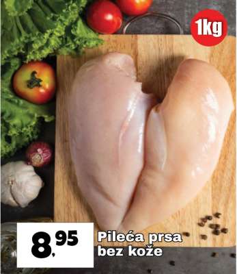 Pileća prsa bez kože
