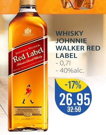 WHISKY JOHNNIE WALKER RED LABEL
