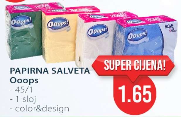 PAPIRNA SALVETA Ooops!
