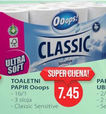 TOALETNI PAPIR Ooops!