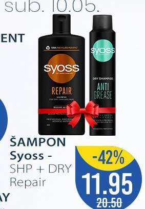 ŠAMPON Syoss - SHP + DRY Repair