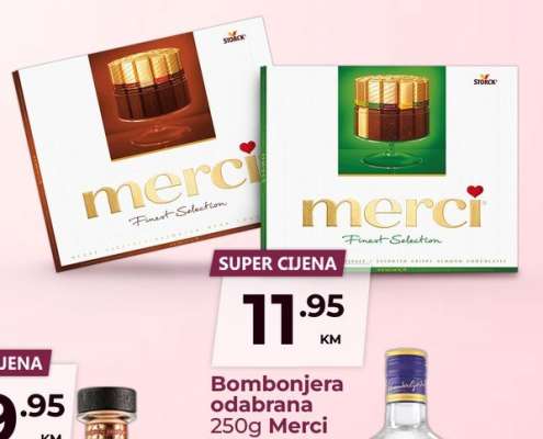 Bombonjera odabrana 250g Merci