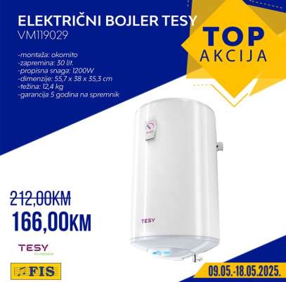 ELEKTRIČNI BOJLER TESY