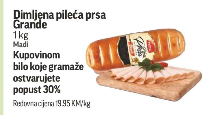 Dimljena pileća prsa Grande
