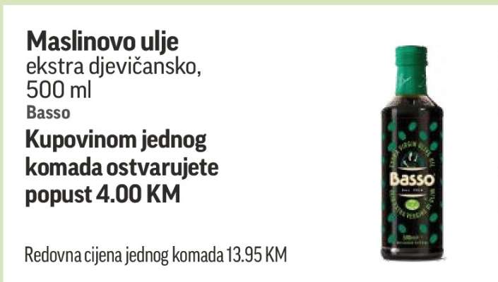 Maslinovo ulje ekstra djevičansko, 500 ml