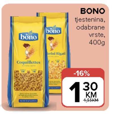 BONO tjestenina