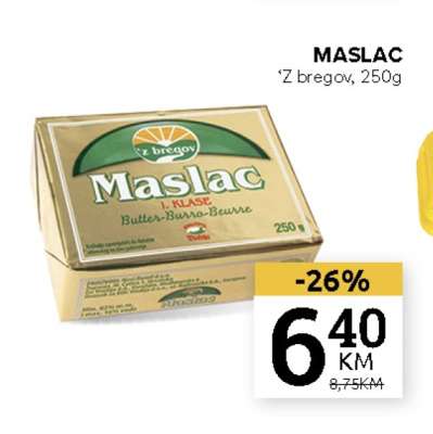 Maslac 'Z bregov, 250g