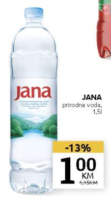 JANA prirodna voda, 1.5l