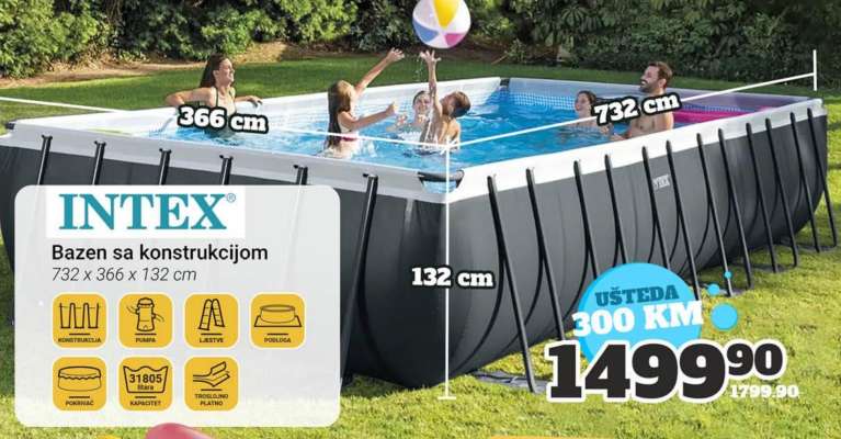 INTEX Bazen sa konstrukcijom