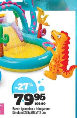 Bazen igraonica s toboganom Dinoland
