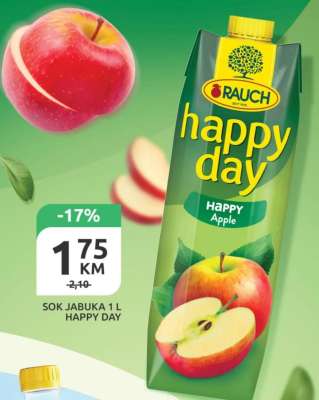 Sok jabuka 1 L, Happy day