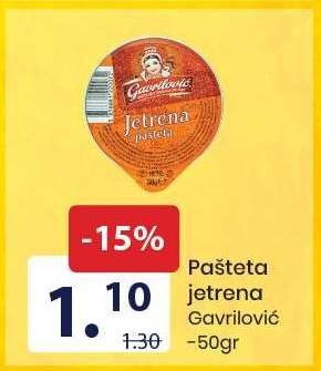 Pašteta jetrena Gavrilović