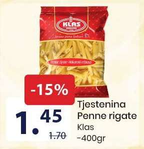 Tjestenina Penne Rigate
