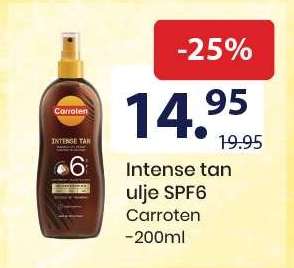 Intense tan ulje SPF6 Carroten