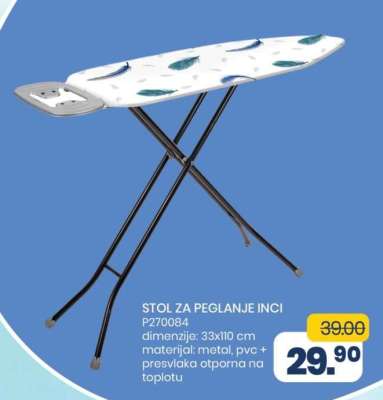 STOL ZA PEGLANJE INCI