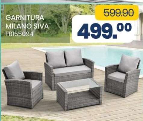 GARNITURA MILANO SIVA